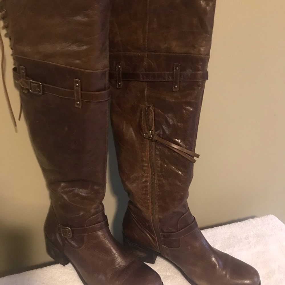 Fabulous Real Leather  Boots Size 10
